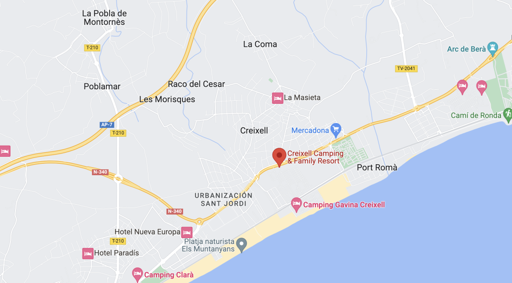 Google maps van Creixell
